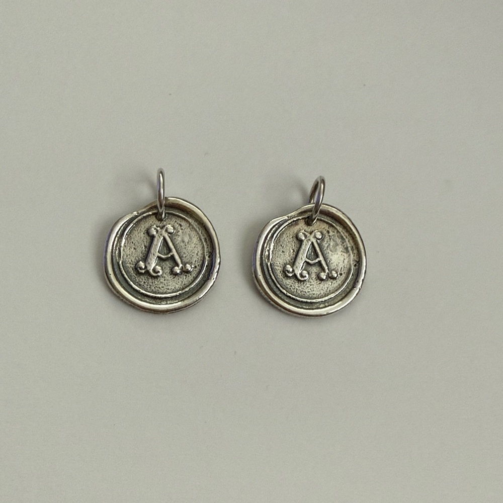 NWOT.  Waxing Poetic Sterling Silver ‘A’ Charm